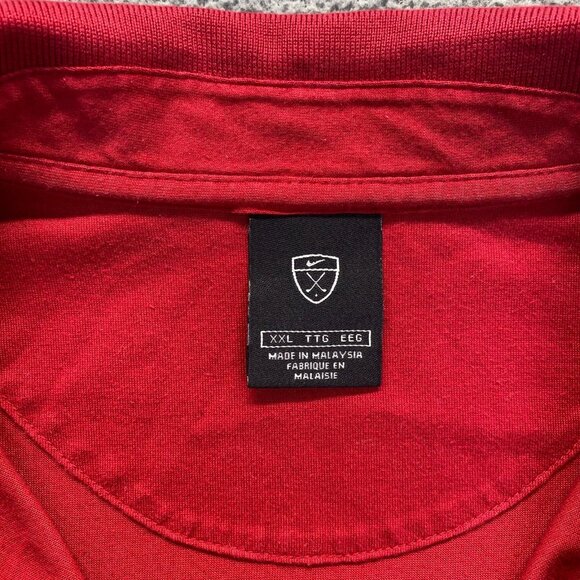 Nike Golf Fit  Mens Polo Shirts Size XXL Red,100% Cotton,56323 - Picture 10 of 11